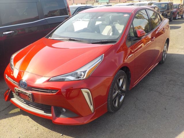 TOYOTA PRIUS, HYBRID, ZVW51, S TOURING SELECTION, YEAR 2020, WINE COLOR,